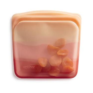 Imagem de Stasher Sanduíche reutilizável de silicone premium para armazenamento de alimentos, galápagos, micro-ondas, sous vide, máquina de lavar louça, forno e freezer, livre de BPA, sem vazamento, ecológico