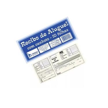 Imagem de Recibo De Aluguel Bloco Com Canhoto Tamoio 50 Folhas Talão