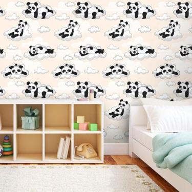 Imagem de Papel de Parede Panda Dormindo - QCola, 0,60 x 2,50 metros