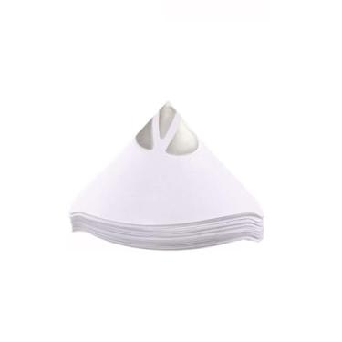 Imagem de EYAKEG Pacote com 50 filtros de tinta, filtro de tinta cone de papel - 190 mícrons ultra fluxo azul malha fina para pistolas de pintura automotiva, resina, branco