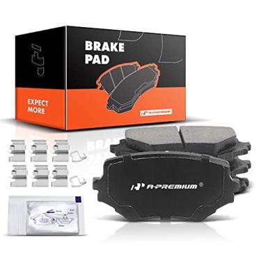 Imagem de A-Premium Conjunto de pastilhas de freio a disco de cerâmica frontal compatível com Suzuki Grand Vitara 1999-2005, XL-7 2002-2004, Sidekick 1996-1998, 4 peças