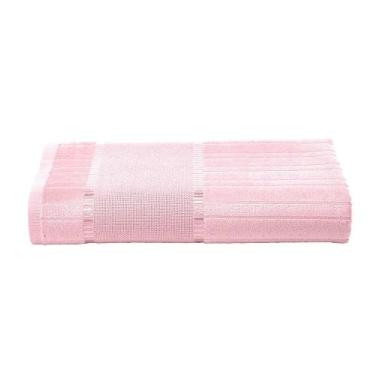 Imagem de Toalha Lavabo Veludo de Bordar Bella 30x45cm Dohler, Rosa 5211