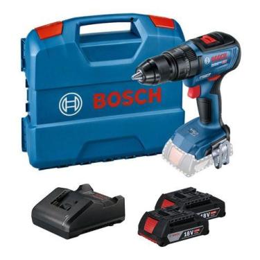 Imagem de Parafusadeira Furadeira Impacto Bosch Gsb 18v-50 Brushless Com 2 Bater