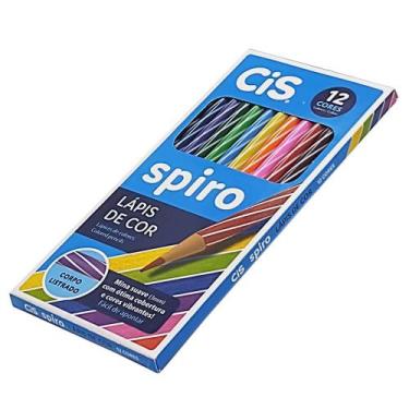 Imagem de Estojo de Lápis de Cor Spiro CiS - 12 Cores