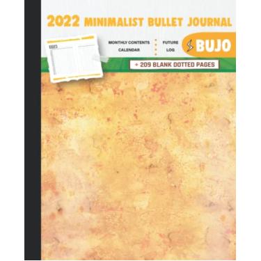 Imagem de 2022 Minimalist Bullet Journal/BUJO with Beautiful Decoration Fall Brilliance and Cute Drawing Cover: Basic Bujo | Classic Bullet Journal Help You ... And Dotted Pages | 240 Pages | 7.5 * 9.25