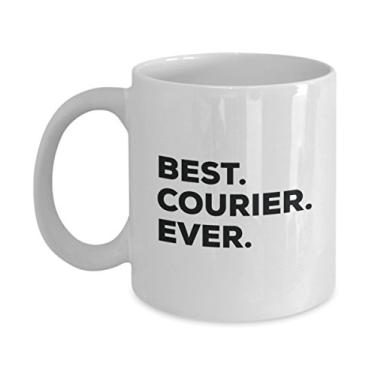 Imagem de Caneca Best Courier Ever - Caneca de café divertida - Agradecimento para o Natal, aniversário, feriado, ideias exclusivas de presente