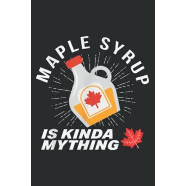 Imagem de Maple Syrup Is Kinda My Thing Maple Tree Syrup Maple Syrup: Ruled Notebook/Journal - Lined Journal with Matte Finish Cover, 6" x 9", Perfect for School, Office & Home