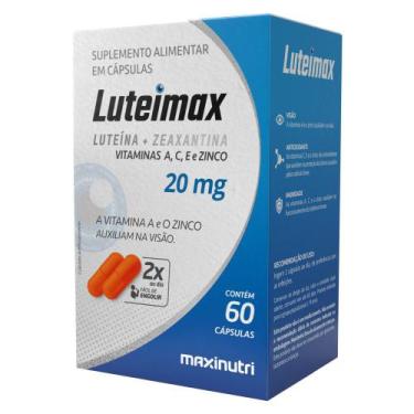 Imagem de Luteimax Luteína e Zeaxantina 20mg Maxnutri 60 Capsulas - Maxinutri