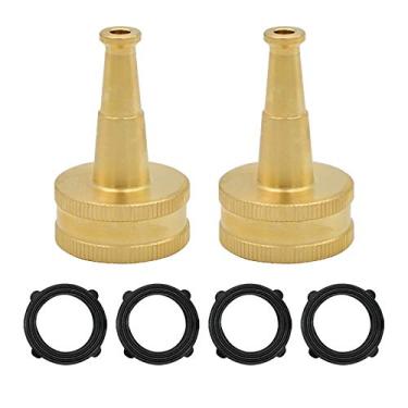 Imagem de HYDRO MASTER Bocal de vassoura de jardim de latão sólido para limpeza de tapume de carro 2 unidades