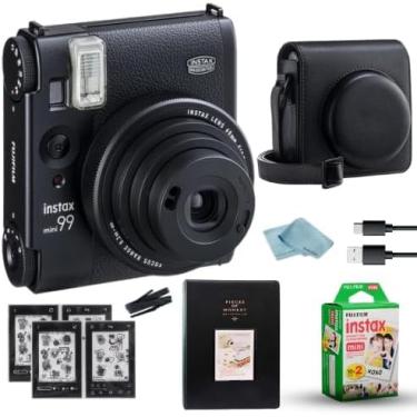 Imagem de Fujifilm Mini câmera de filme Instax 99 (preto) + pacote duplo Instax Mini Film (20 folhas) + capa para câmera + mini álbum de fotos (60 bolsos) + pacote de acessórios para fotos BluebirdSales