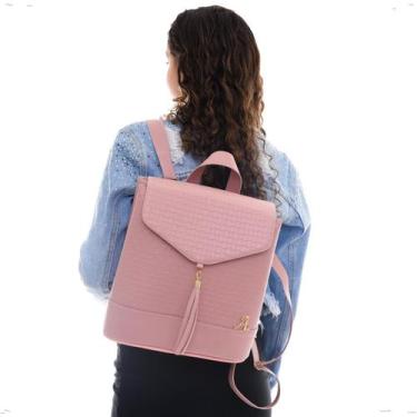 Imagem de Mochila Feminina Escolar Impecável Resistente Básica Elegante Volta as