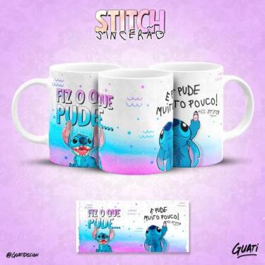 Imagem de Caneca do Stitch Sincero frases que toda pessoa irônica tem! - Pammy S