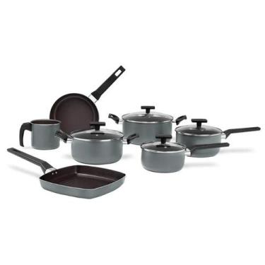 Imagem de Jogo de Panelas 7 Peças Ceramic Life Preserve Cinza  - Brinox