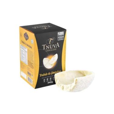 Imagem de Ovo de Páscoa Vegano Sem Glúten Chocolate Branco Trufado de Amendoas 3