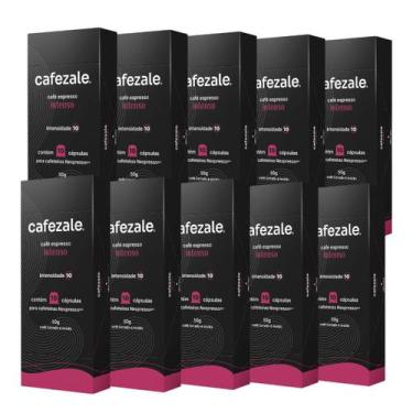 Imagem de 100 Cápsulas Compatíveis Nespresso Café Cafezale Intenso