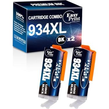 Imagem de Cartucho de tinta de substituição EASYPRINT 934 935 compatível com HP 934XL 935XL, pacote combo compatível com HP Officejet Pro 6830 6230 6835 6812 6815 6820 6220 6800 (2 preto)