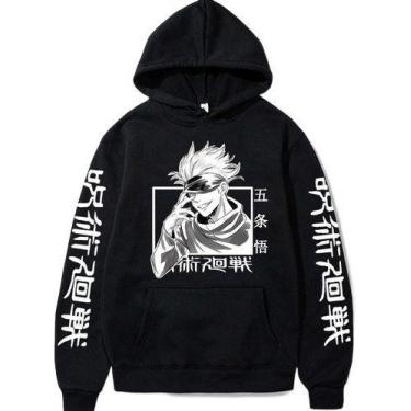Imagem de Blusa Moletom Jujutsu Kaisen Personagem Gojo Anime Capuz - Use Nerd, G
