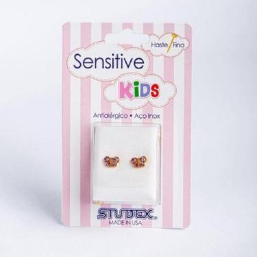 Imagem de Brinco Studex Sensitive Kids Aço Cirúrgico e Esterilizado, Borboleta r