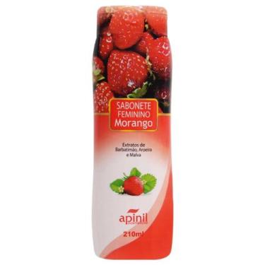 Imagem de Sabonete Intimo Líquido Aromático 200ml Apinil, Morango