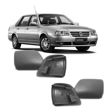 Imagem de Par Acabamento Puxador Porta Dianteira Santana Quantum 1998 Cinza
