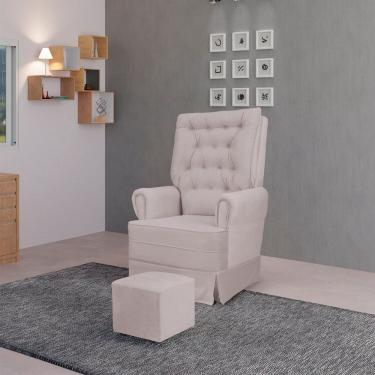 Imagem de Poltrona Amamentação Com Balanço Eloa Rose