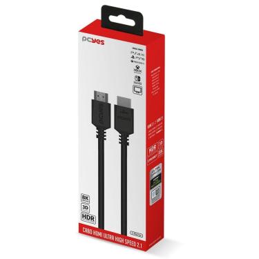 Imagem de Cabo Hdmi Ultra 2.1 28awg Puro Cobre 8k 1080- 144hz 2 Metros