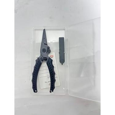 Imagem de EUPHENG Alicate de pesca Muti Function com conjunto de cortadores Tippet removedor de anzol resistente à água salgada com trava de segurança, alicate de anel dividido, conjunto de ferramentas de pesca