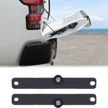 Imagem de Aunginsy Limitador de porta traseira de carro compatível com Nissan Frontier 2022-2025 Alça de retenção de porta traseira de porta-malas trava limitadora de tampa de porta traseira removível/ajustável