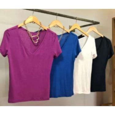 Imagem de Blusa feminina podrinha manga curta blog - filo modas, Laranja, m