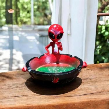 Imagem de Cinzeiro De Resina Inspirado Em Alienígenas, Decoração De Mesa, Acessó