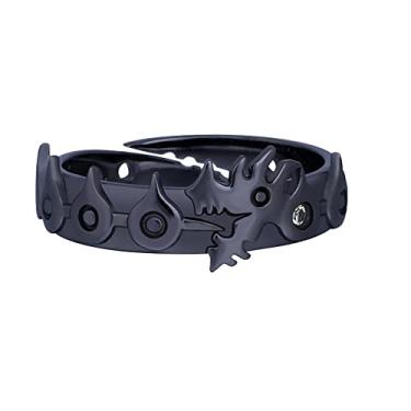 Imagem de Yannasa Anel Anime Os Sete Pecados Capitais Meliodas Fúria COS Anel Ajustável Liga Preta Jóia