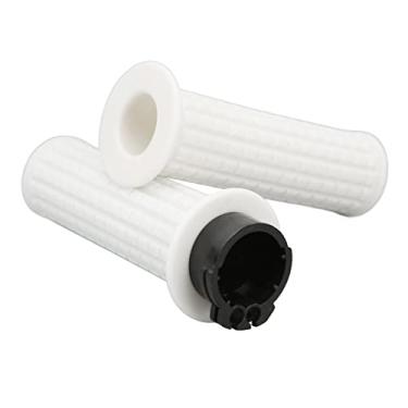 Imagem de Punhos de controle de acelerador 25 mm/28 mm manoplas giratórias universais para guidão CBR600RR CBR1000RR R1 R6 Ninja ZX6R ZX10R ZX14R Chopper (branco)