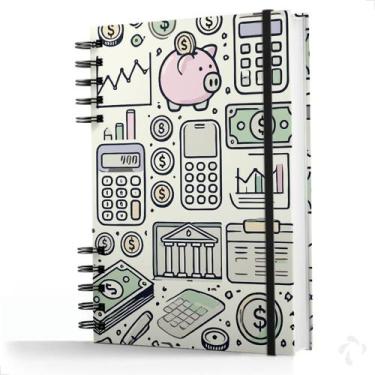 Imagem de Caderno De Controle De Caixa Capa Dura Fluxo Diário Pig - NISTI PRINT