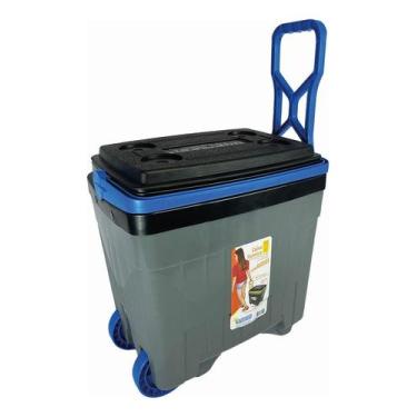 Imagem de Caixa Térmica Cooler 34 L Com Roda Pesca Camping Praia Antar - Antares