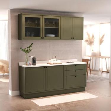 Imagem de Cozinha Compacta 4 Peças 6 Portas 3 Gavetas com Tampo Sevilha - Herval