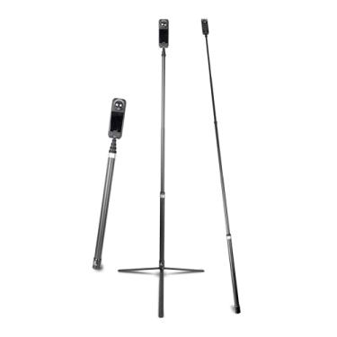 Imagem de Bastão de selfie estendido de fibra de carbono e tripé de 3 m para Insta360,3 m Stick de selfie invisível para Insta360 X5 X4 X3 X2 ONE RS (18 a 299.7 cm)