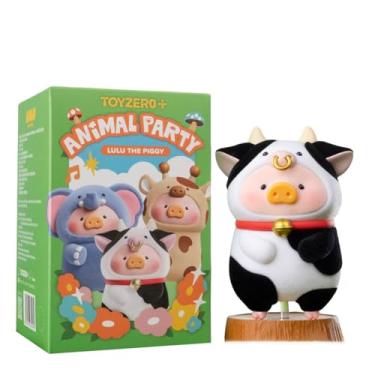 Imagem de maidimiao Lulu The Piggy Animal Party Series 8PCs Cute Pig Blind Box Figures Collectible Toys Kawaii Birthday Gifts Home Decorations