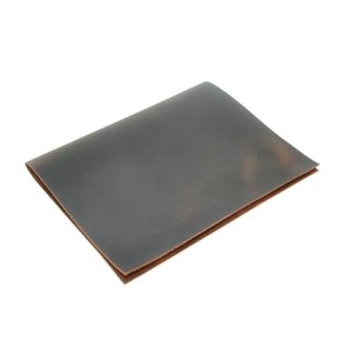 Imagem de YIYUS Fichário de couro com 3 anéis, anéis redondos de 2,5 cm, agenda organizadora para bloco de notas A4 21,6 x 28 cm, documentos de caderno marrom escuro