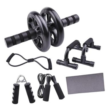 Imagem de Tachiuwa Ab exercício roda joelho esteira 2 barras push up equipamento de treino abdominal para treinamento de força, 7 unidades