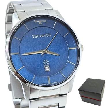 Imagem de Relógio Technos Masculino Analógico Slim Safira GM10YQ/1A