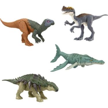 Imagem de Boneco e Personagem JW Rebirth Pacote de Perigo Dinossauros - Mattel