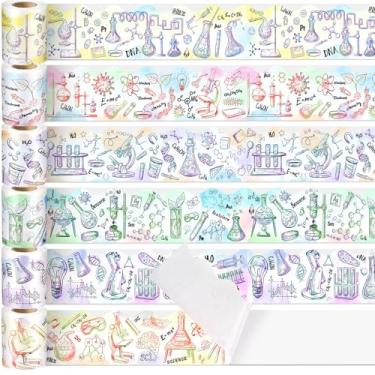 Imagem de Weekgrat 6 rolos de 60 m, quadro de avisos, decoração de sala de aula, quadro de avisos, decoração de parede para professores, quadro-negro, decoração de parede para escritório, festa escolar