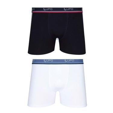 Imagem de Kit com 2 Cuecas Adulto Boxer Algodão Lupo