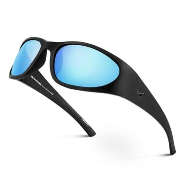 Imagem de KastKing Óculos De Sol Esportivos Polarizados Raccoon Para Homens E Mulheres, Hastes Largas, Ideais Para Dirigir, Pescar, Andar De Bicicleta E Correr