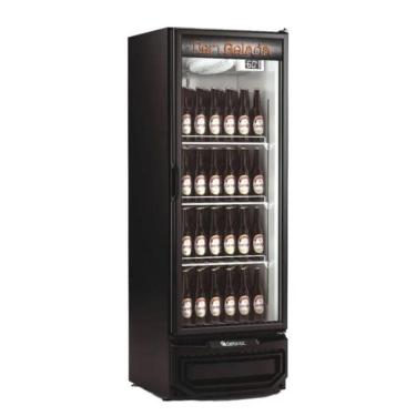 Imagem de Refrigerador Vertical Cervejeira 410L GCB-40V/PR/220V Porta de Vidro Laterais Pretas - Gelopar