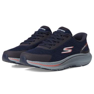 Imagem de Skechers Tênis masculino Hands Free Slip-ins Go Run Consistent 2.0-Worldview, Azul marino, 8.5 X-Wide