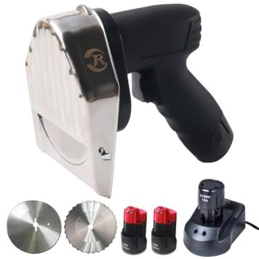 Imagem de Li Zhen Shawarma Faca comercial Doner Kebab Giroscópio elétrico cortador de carne com 2 lâminas 0,5 mm para máquina Shawarma