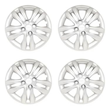 Imagem de Kit 4 Calota Aro 14 Compatível c/Roda Etios Yaris - Prata