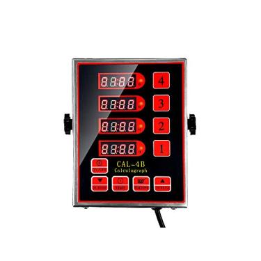 Imagem de Li Bai Temporizador de cozinha comercial de 4 canais, temporizadores de restaurante, temporizador digital multifuncional com alarme alto, 4 eventos, lembrete de cozinha ajustável, aço inoxidável, 110