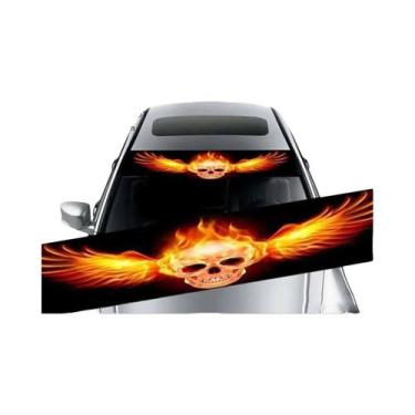 Imagem de Adesivos De Vinil 3D Para Pára-sol De Carro, Decalques Decorativos Par